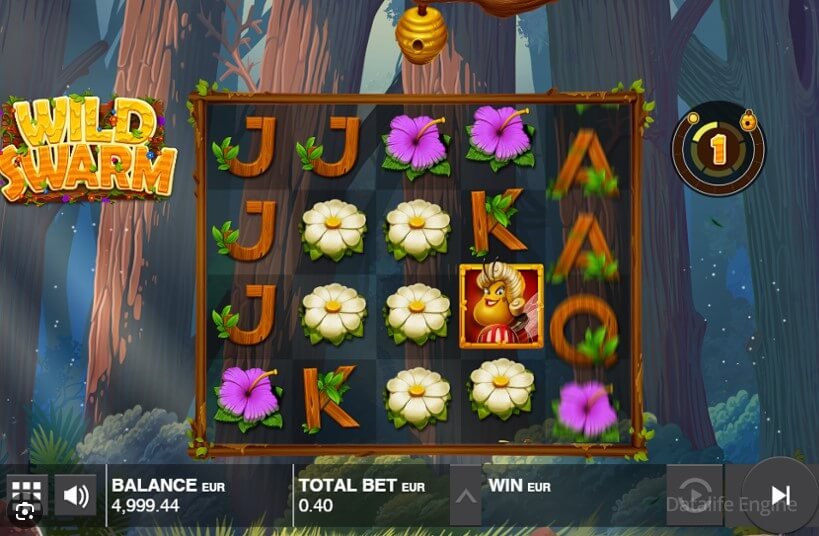 Slot wild swarm Gameplay