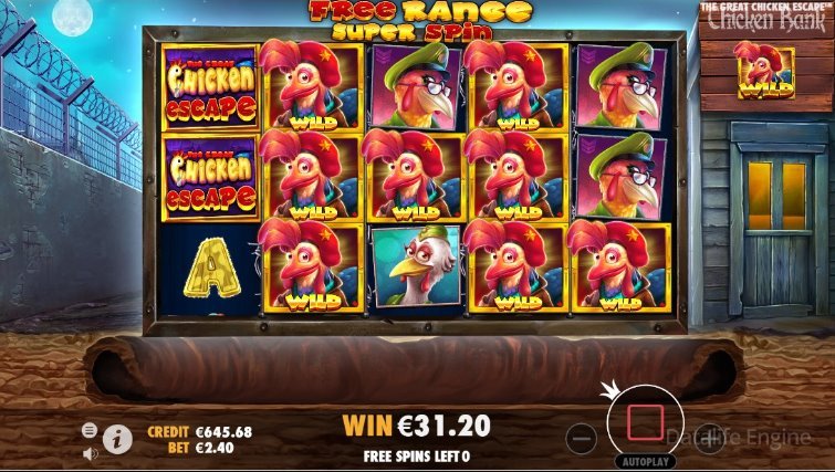 Слот The Great Chicken Escape Gameplay