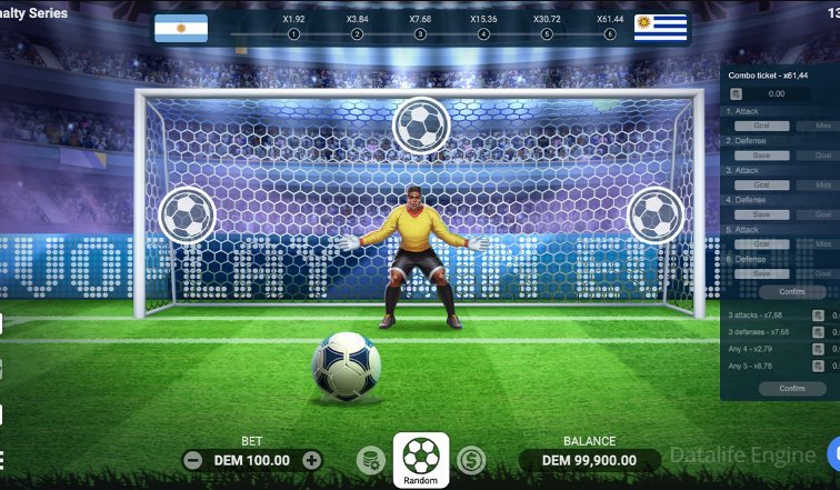 Стратегия и тактика выигрыша в игру Penalty Shoot Out