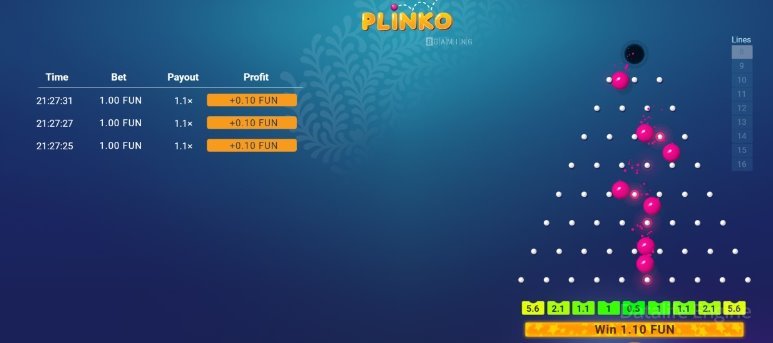 стратегии игры в plinko